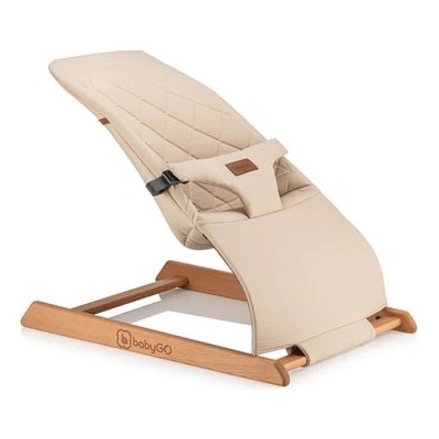 babyGO dětská houpačka Skippy béžová – Zboží Dáma
