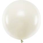 Party Deco Голям Латексов Балон, Пастел, Светъл Крем, 60см (olbom-079j)