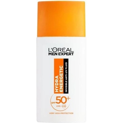 L'Oréal Paris Men Expert Hydra Energetic Invisible Anti-UV Fluid SPF50+ ochranný a rozjasňujúci pleťový fluid 50 ml pre mužov