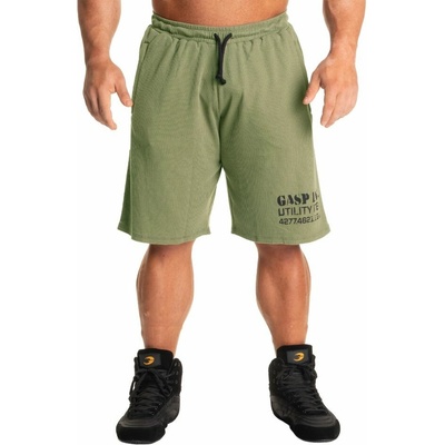 Gasp THERMAL SHORTS WASHED GREEN šortky zelené