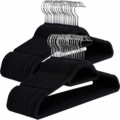 SONGMICS Ramienka na šaty čierne 45 cm 50 ks