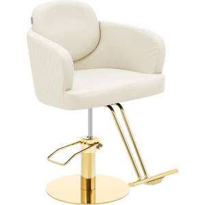 Physa Салонен стол с подложка за крака - 480 - 630 мм - 200 кг - кремав / златист PHYSA WINSFORD CREAM & GOLD (PHYSA WINSFORD CREAM & GOLD)