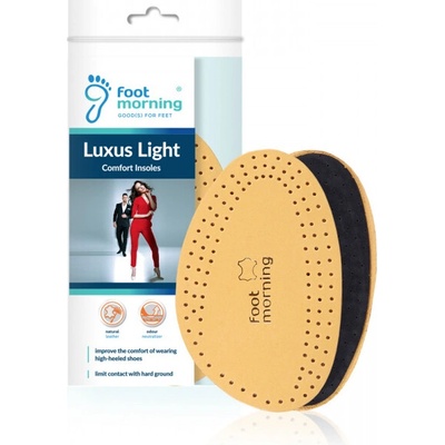 Foot Morning Luxus Light Kožené podpätenky do topánok s aktívnym uhlím