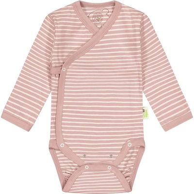 Bio Baby Бебешко боди на райе Bio Baby - Органичен памук, 50 сm, 0-1 месеца, розово (97222118)