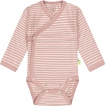 Bio Baby Бебешко боди на райе Bio Baby - Органичен памук, 50 сm, 0-1 месеца, розово (97222118) - ozone