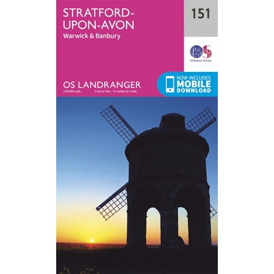 mapa Stratford-upon-Avon 1:50 t
