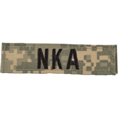 MILITARY RANGE Nášivka krevní skupina NKA VELCRO ACU DIGITAL