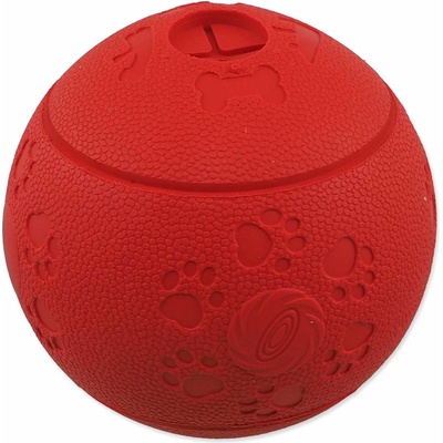 Dog Fantasy Míček na pamlsky červený 11 cm