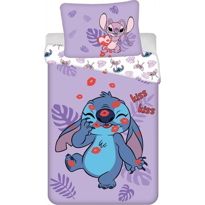 Jerry Fabrics Obliečky Lilo a Stitch Kiss 140x200 70x90
