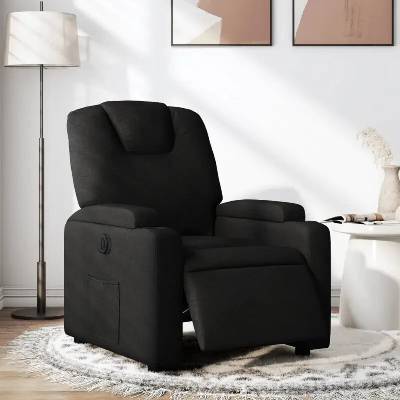 vidaXL 3204346 Elektrické polohovací černé textil