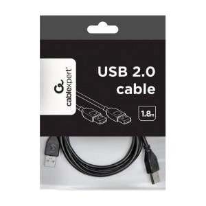 Gembird Cable USB Gembird USB-A - USB-A 1.8 m Black (CCP-USB2-AMAM-6)
