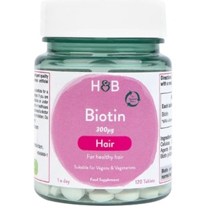 Holland & Barrett Biotin 300 mcg [120 Таблетки]