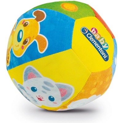 CLEMENTONI Míč soft baby měkký 16cm se zvířátky