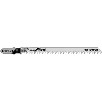 Bosch Нож за зеге Bosch с T-захват за дърво комплект 92/117 мм, праволинейно, T 301 CD Clean for Wood-2 608 637 591