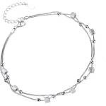 Silenti Jewelry Сребърна гривна за крак "Летен Бриз