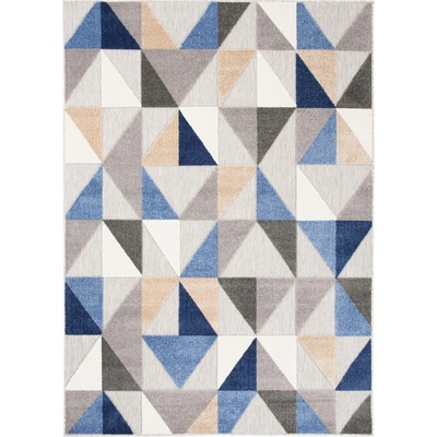 Makro Abra Aventura EC96A Trojúhelníky šedý / modrý