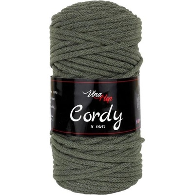 Příze Cordy 5mm 8164 khaki zelená