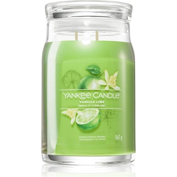 Yankee Candle Vanilla Lime ароматна свещ Signature 567 гр