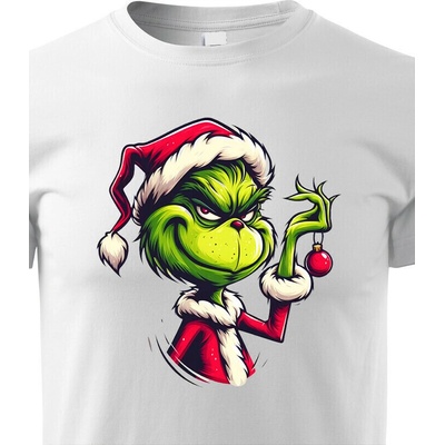 Dětské tričko Grinch Bílá Canvas tričko Bezvatriko.cz 2387