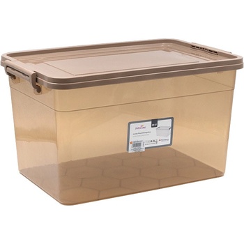 КОНТЕЙНЕР КАФЯВО ПРОЗРАЧЕН ПРАВОЪГЪЛЕН 30Л (1142 27)