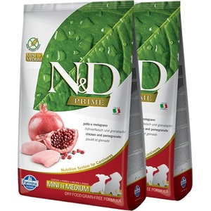 FARMINA N&D Prime куче PUPPY MINI & MEDIUM Пиле & Нар 2 x 7 кг