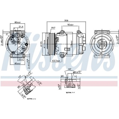 Kompresor klimatizace NISSENS 89323