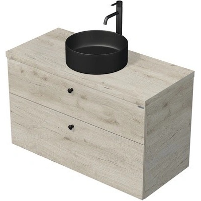 s umyvadlem Intedoor Landau Retro 100 cm dub světlý