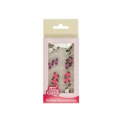 FunCakes cukrové zdobení barevné růžičky mini 16 ks