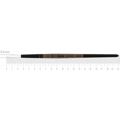 Syntetický okrúhly štetec ROSA MOON 1203R - č. 6