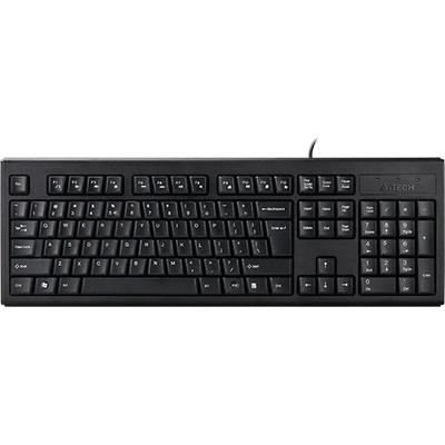 Клавиатура A4Tech KRS-83, мултимедийни бутони, черна, USB, с кабел (KRS-83 NATURAL_A FN MULTIMEDIA USB BLACK US+BG / KRS-83)