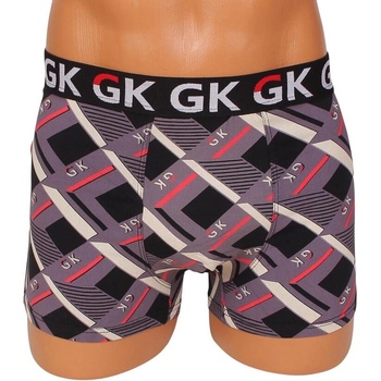 Мъжки боксер в цвят виолетов пастел с ефектен принт