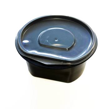 Image 1 of ЛАЙТС КУПА ЗА СУПА Ф145 ЧЕРНА С КАПАК 50БР