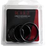 Rouge Stainless Steel Erection Rings Rouge (3 pcs)