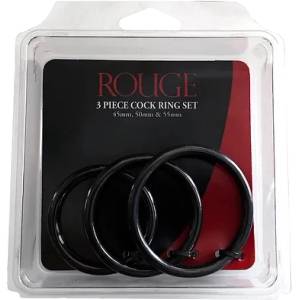 Rouge Stainless Steel Erection Rings Rouge (3 pcs)