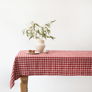 Linen Tales Ленена покривка за маса 140x250 cm Red Gingham - Linen Tales (LT-TC-140x250-RNCH)
