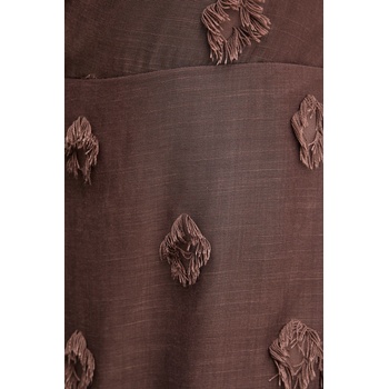 Samsøe Samsøe Рокля Samsoe Samsoe SAPORTOFINO в кафяво дълга разкроена F25200057 (F25200057)