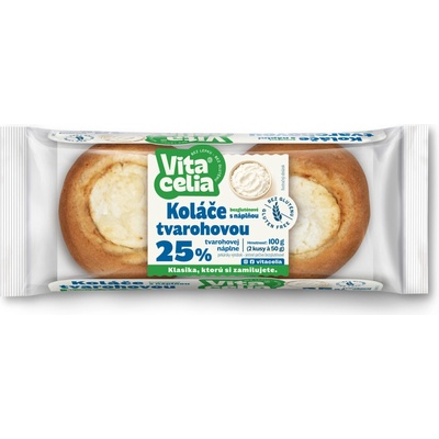 Vitacelia Koláče bezlepkové s náplňou tvarohovou 100 g