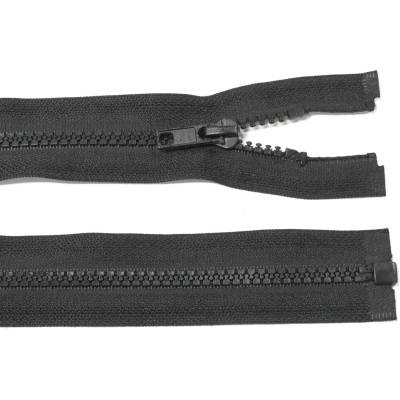 Kostěný zip no.5 rozepínací 90cm bundový color: 732 černá
