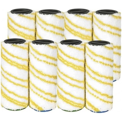 Комплект резервни ролки Mobilly за Karcher FC 3, FC 5, FC 7, EWM 2, еквивалент, 2.055-066, 8 бр. , жълт (rotating mop karcher 8 pcs yel)