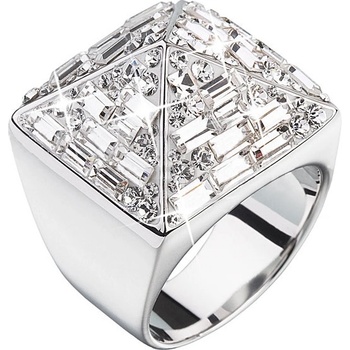 Pavona prsten se Swarovski Elements 35810.1 Krystal