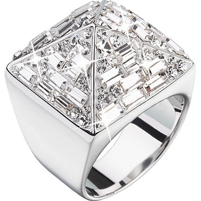 Pavona prsten se Swarovski Elements 35810.1 Krystal
