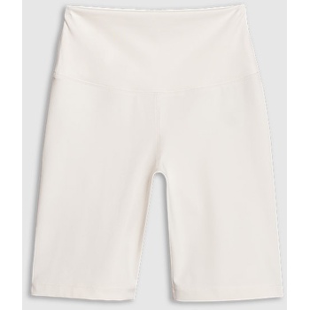 4F Dámské elastické kraťasy RSS25TFSTF019 OFF WHITE