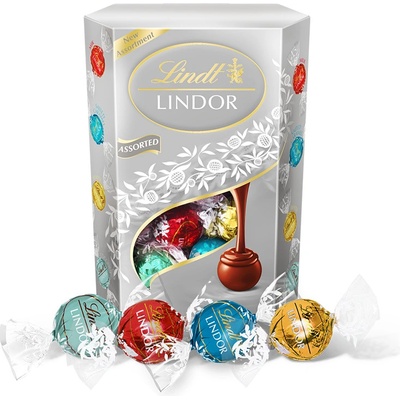 Lindt Lindor zmes strieborná 337 g