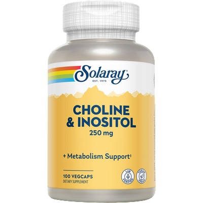 SOLARAY Холин и инозитол - капсули - 100 вег. капсули