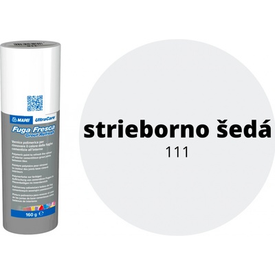 Farba na škáry Mapei Fuga Fresca Striebrosivá 160 g FUGAFRESCA111