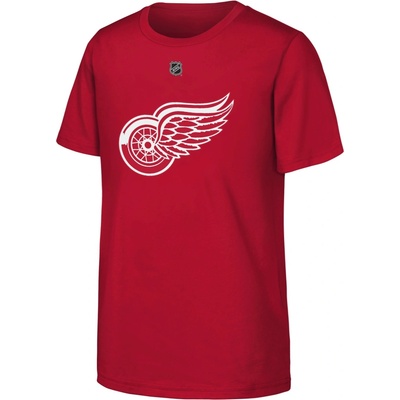 Outerstuff Moritz Seider #53 Detroit Red Wings NHL Flat Name & Number Short Sleeve Cotton