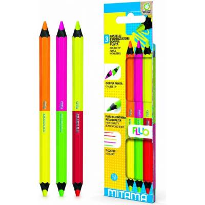 Mitama barevné pastelky Neon Jumbo oboustranné 3 ks 61919 MT61919