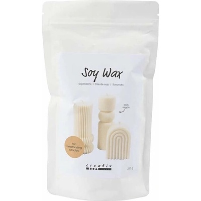 Creativ Company Krémový sójový vosk na stojace sviečky - 250 g