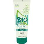 HOT Bio 2в1 - водна основа лубрикант и масажен гел - 200 мл - desirel