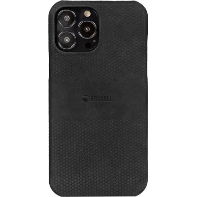 Krusell Гръб Krusell Leather Cover за Iphone 13 Pro - Черен